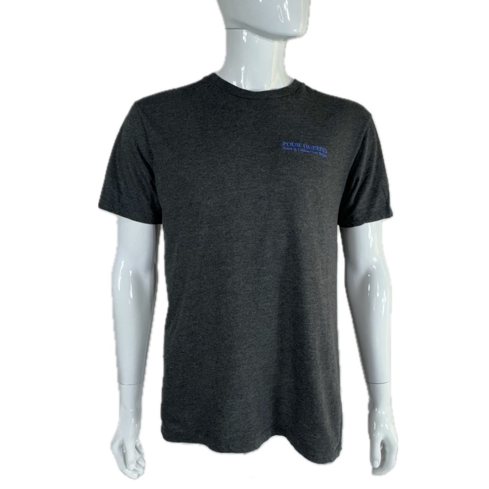 Four Queens Hotel & Casino Las Vegas Men’s Dark Heather Gray Short Sleeve Tee